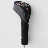 Fun Nurses Retro Typografie Gepersonaliseerd Golfheadcover (Schuin)