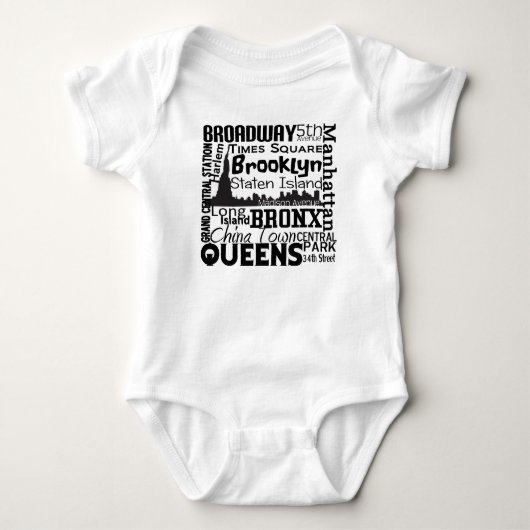 FUN NYC Word CLOUD Geïnspireerd grafisch T-SHIRT (Voorkant)