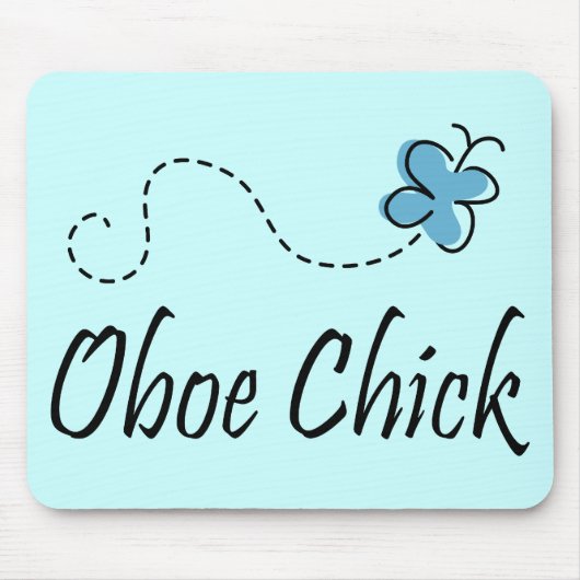 Fun Oboe Chick Music Mousepad Muismat (Voorkant)