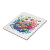 Fun ocean fish beach lovers tegeltje (Zijkant)