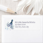 Fun Octopus Ocean Zee Animal Art Etiket (Insitu)