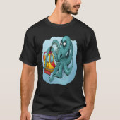 FUN OCTOPUS OCTOPUS DIVER PERISCOPE UNDERWATER SUB T-SHIRT (Voorkant)