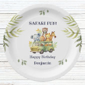 Fun Oerwoud Animal Safari Verjaardag Papieren Bordje