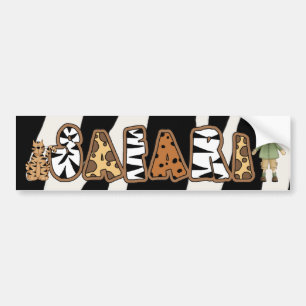 Fun Oerwoud Safari Bumpersticker