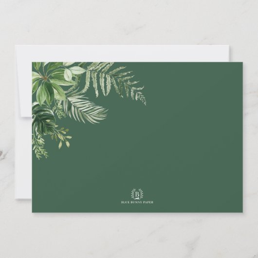 Fun Oerwoud Safari Wild One Party Animals Birthday Kaart (Achterkant)