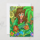 FUN OERWOUD THEMED SAFARI Birthday Party INVITATIO Kaart (Voorkant)