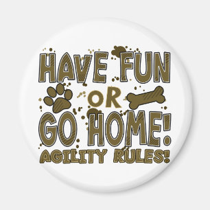 Fun of Home Dog Agility Magnet