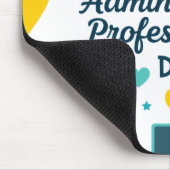 Fun Office Icons Administrative Day Pattern Muismat (Hoek)