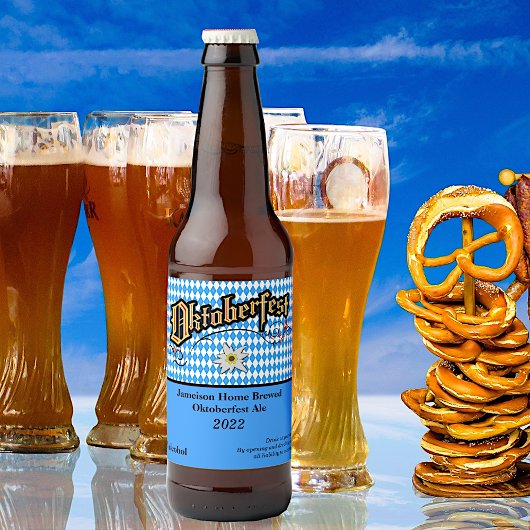 Fun Oktoberfest Home Brew Bier Etiket