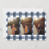 Fun Old Fashioned Family Kerstfotocollage Feestdagenkaart (Achterkant)