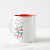 Fun Old Fashioned Family Kerstkoffie Mok (Voorkant links)