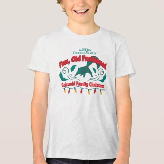 Fun, Old Fashioned Griswold Family Christmas Tri-Blend Shirt (Voorkant)
