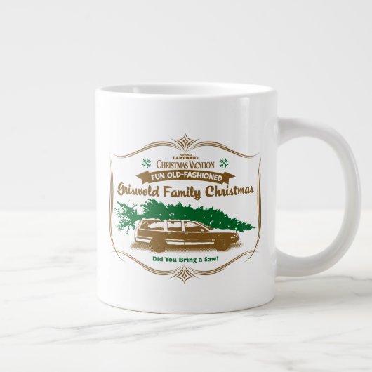 Fun Old Fashioned Griswold Family Kerstmis Grote Koffiekop (Rechts)