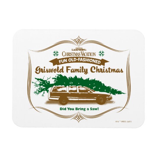 Fun Old Fashioned Griswold Family Kerstmis Magneet (Horizontaal)