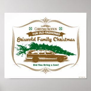 Fun Old Fashioned Griswold Family Kerstmis Poster