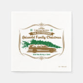 Fun Old Fashioned Griswold Family Kerstmis Servet (Voorkant)