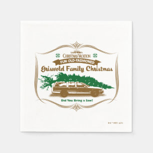 Fun Old Fashioned Griswold Family Kerstmis Servet