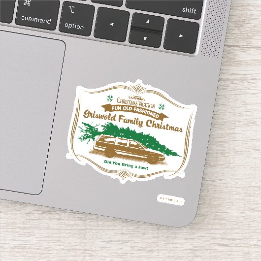 Fun Old Fashioned Griswold Family Kerstmis Sticker (Detail)