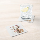 Fun Old Goat Over The Hill Verjaardag Kartonnen Onderzetters (Insitu)