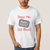 Fun Old Skool Pager Technology T-shirt (Voorkant)