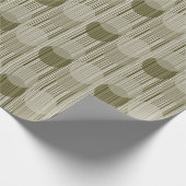 Fun Olive Green Party Tinsels en Confetti Pattern Cadeaupapier (Hoek)