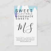 Fun Ombre Froving Dripping Whisk Cake Bakery Logo Visitekaartje (Achterkant)