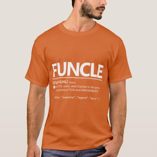 Fun oom Fun oom Fun oom Grappige Oom Cadeau T-shirt (Voorkant)