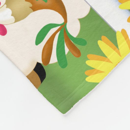 Fun op Boerderij Flannel Blanket Fleece Deken (Hoek)