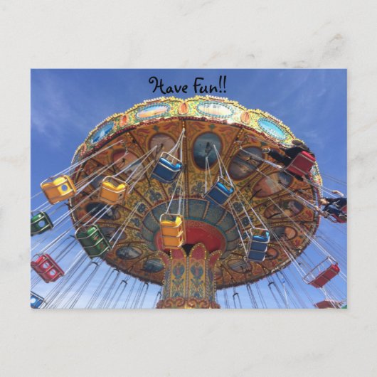 Fun op het  Briefkaart Carrousel (Voorkant)