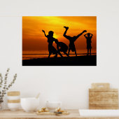 Fun. op zonsondergang poster (Keuken)
