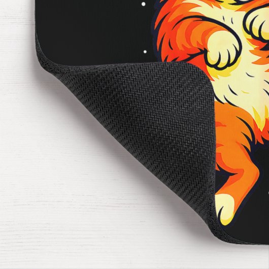 Fun Orange Cat Humor Christmas Ornament Football S Muismat (Hoek)