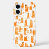 Fun Oranje Cat Case-Mate iPhone Case (Achterkant)