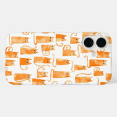 Fun Oranje Cat Case-Mate iPhone Case (Achterkant (horizontaal))