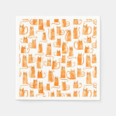 Fun Oranje Cat Servet (Voorkant)