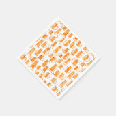 Fun Oranje Cat Servet (Hoek)