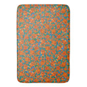 Fun Oranje Goldfish Ocean Blue en Green Backgroun Badmat (Voorkant Verticaal)