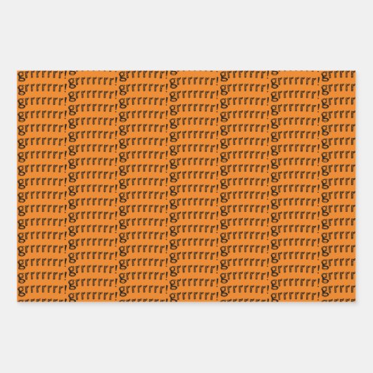 Fun Oranje Happy Birthday Tiger Inpakpapier Vel (Voorkant 2)