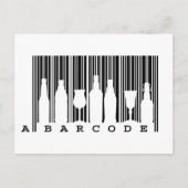 Fun original © black and white bar code (streepjes briefkaart (Voorkant)