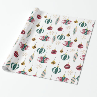 Fun ornament Sparkly Glossy Wrapping Paper Cadeaupapier