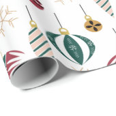 Fun ornament Sparkly Glossy Wrapping Paper Cadeaupapier (Rol Hoek)