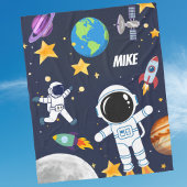 Fun Outer Space Astronaut, Schattigee Kinder eerst Fleece Deken
