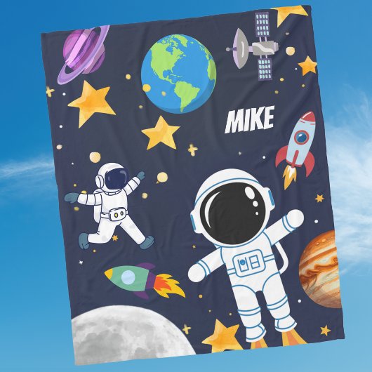 Fun Outer Space Astronaut, Schattigee Kinder eerst Fleece Deken