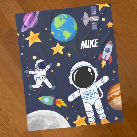Fun Outer Space Astronaut, Schattigee Kinder eerst Fleece Deken