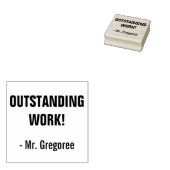 Fun "OUTSTANDING WORK!" Commendement Rubber Stamp Rubberstempel (Gestempeld)