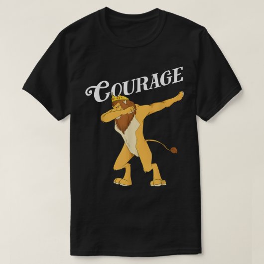 Fun Oz Cowarly Dabbing Lion Courage Shirt Art-Wiz (Design voorkant)