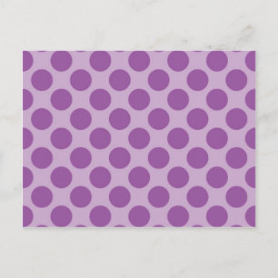 Fun Paars op Paarse poka Dots Pattern Gifts Briefkaart