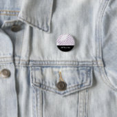 Fun Paars Polka Dot Design Ronde Button 3,2 Cm (In situ)
