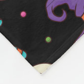 Fun Paarse Halloween, Green Magic Witchy Bottle Fleece Deken (Hoek)