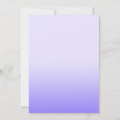 Fun Paarse Ombre BABY Blokken Showuitnodiging Kaart (Achterkant)