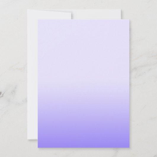 Fun Paarse Ombre BABY Blokken Showuitnodiging Kaart (Achterkant)